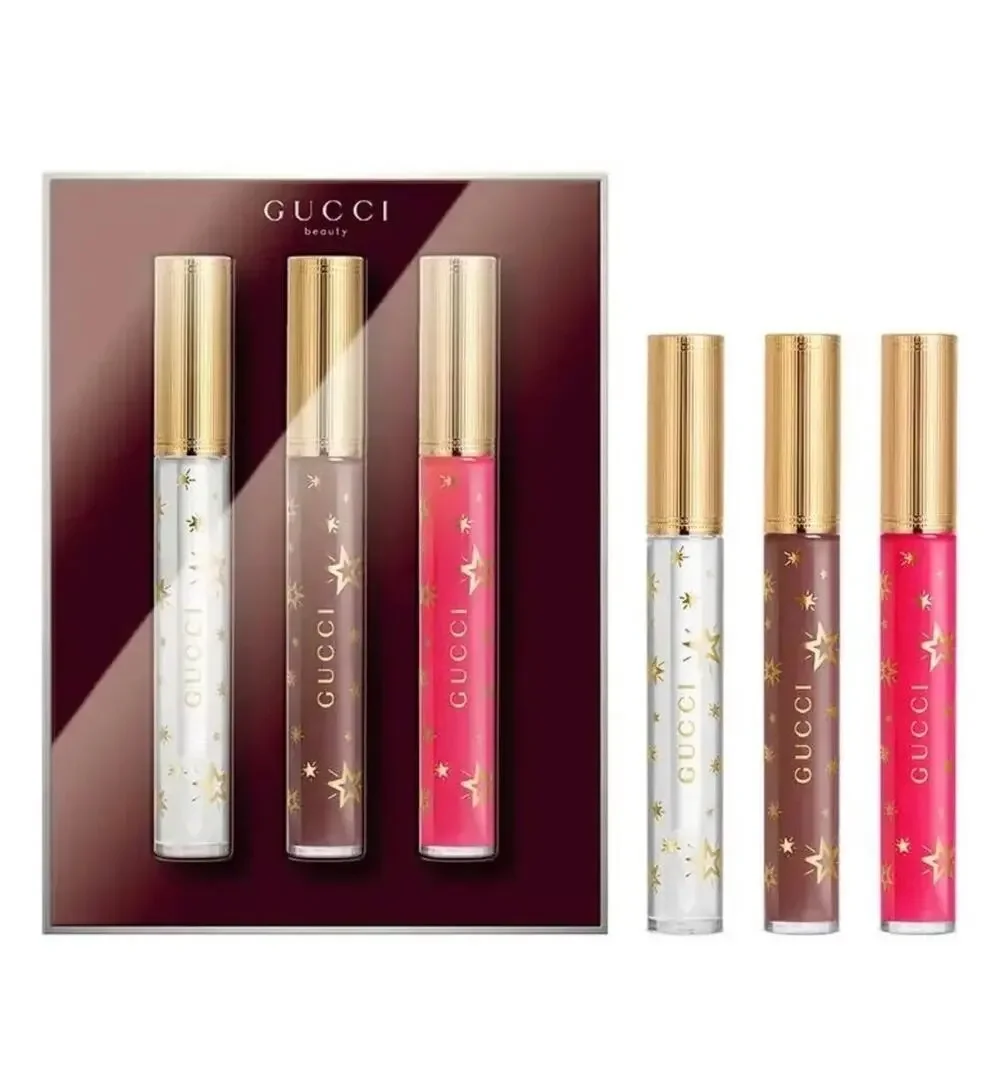 Gucci Gloss a Levres Plumping Lip Gloss Trio Gift Set Multi New in Box $126 MSRP